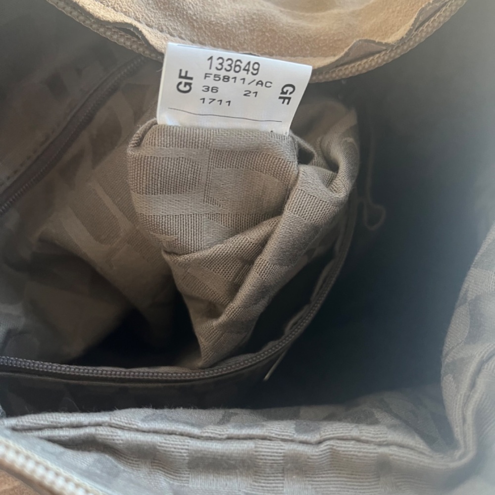 NWT Furla Medium Beige Brown Tan Shoulder Hobo Leather Casual Bag Purse - Picture 11 of 13